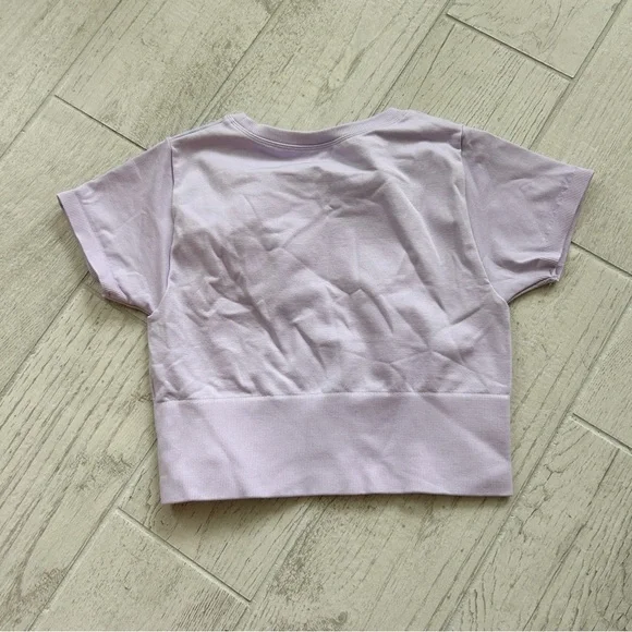 Aerie Offline Seamless Crop Top Athletic Wear Size Small Light Purple - Picture 2 of 5